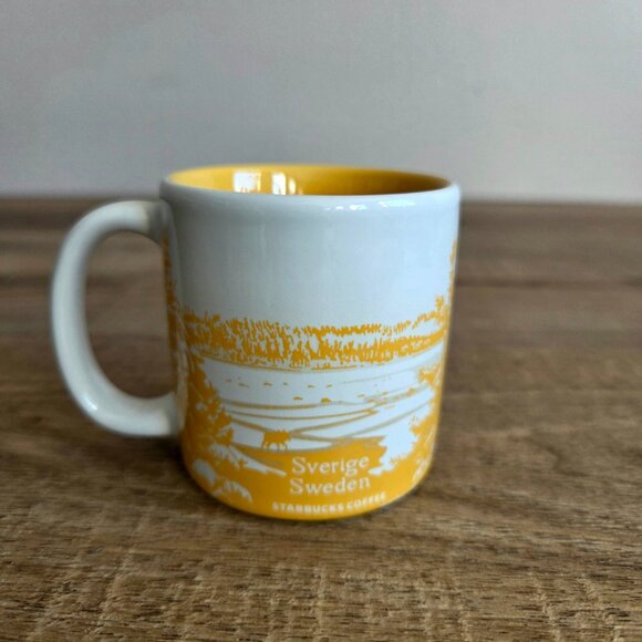 Sweden Sverige Starbucks mini Espresso coffee Dala horse mug/cup. 3oz ,89ml. - Picture 3 of 5